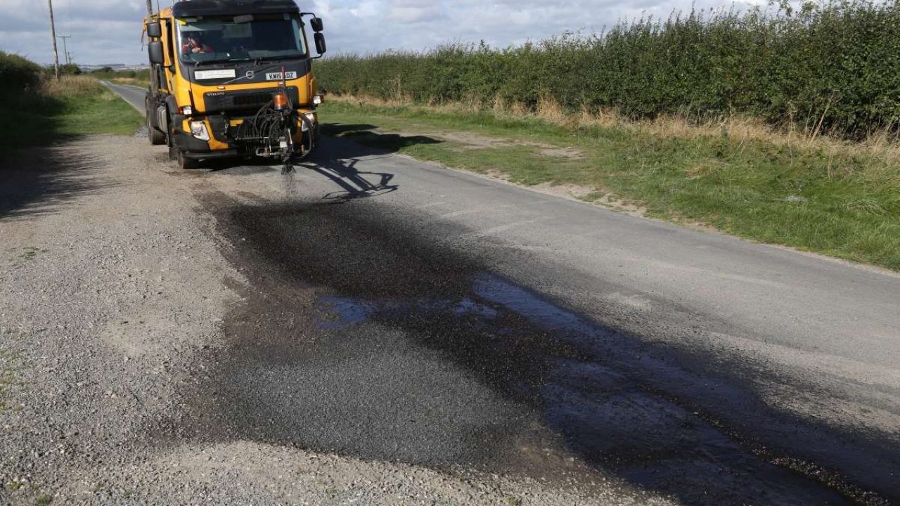 Road Surfacing Melts In Uk Heatwave Summer 2018