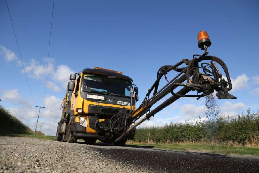 Spray Tanker Pothole Repair Using Airpatch From BituChem